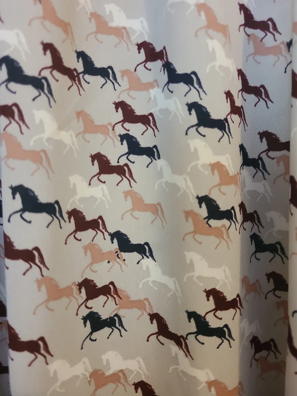 LOFT Outlet Sleeveless Horse Print Pleated Blouse Classic Equestrian Preppy M